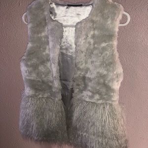 Size XS faux fur vest